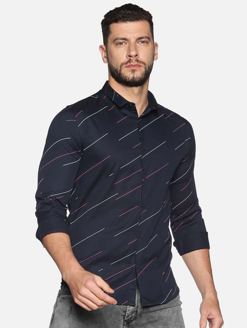 mens stripes casual shirt