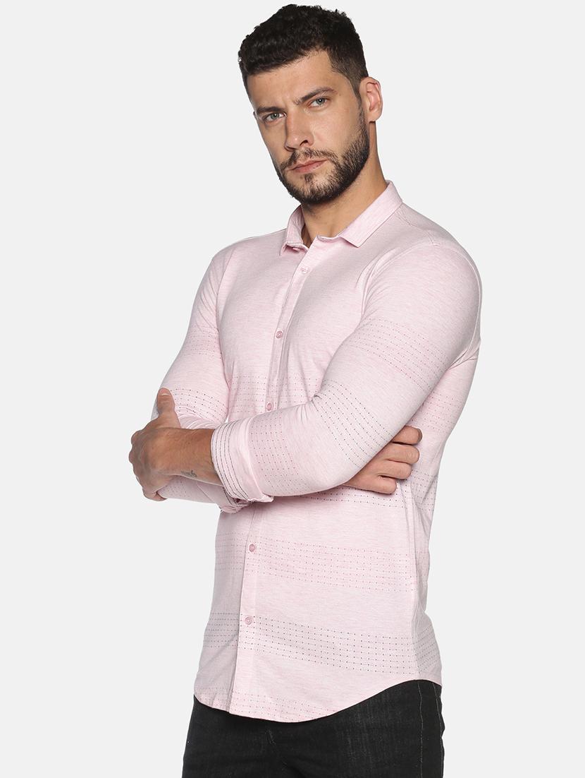 mens self design casual shirt - 17646767 - Standard Image - 1