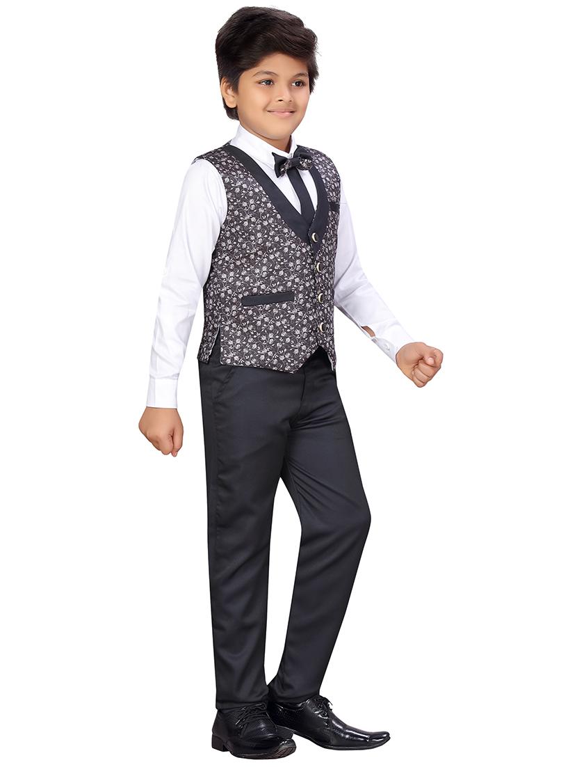 black cotton blend suit sets - 17646771 - Standard Image - 1