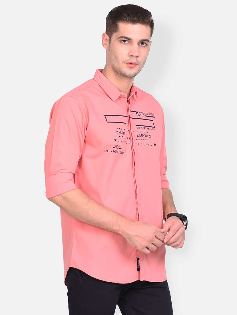pink printed casual shirt - 17646879 -  Standard Image - 1