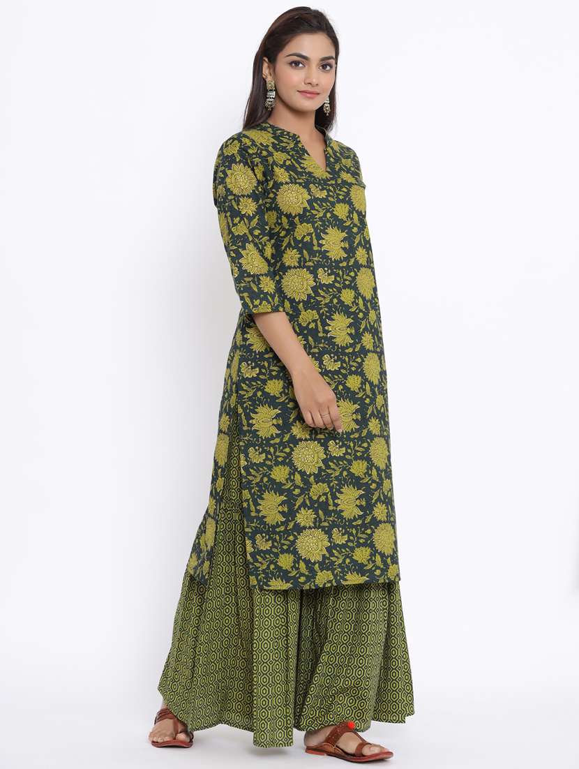 Printed Kurta Sharara Set