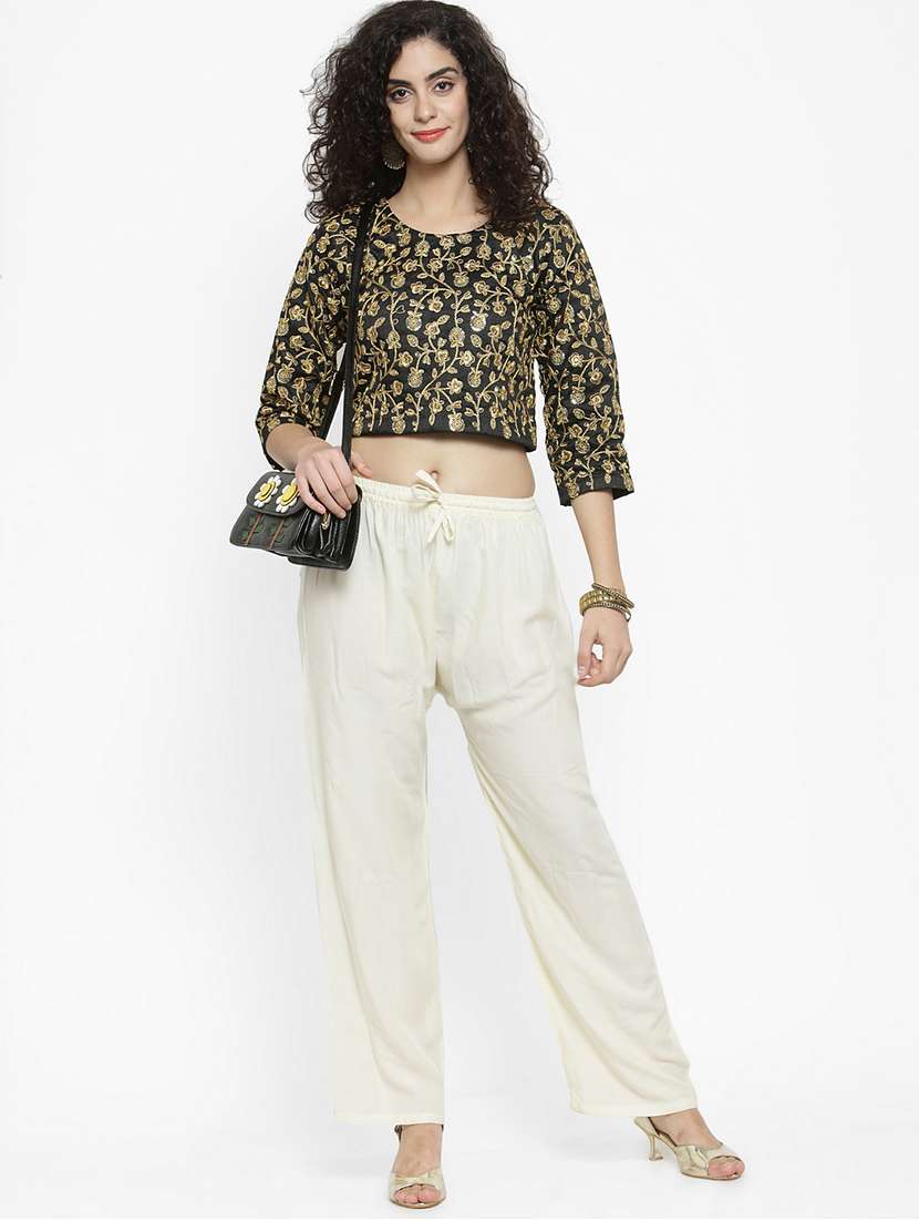 pack of 3 solid palazzo - 17649123 -  Standard Image - 4