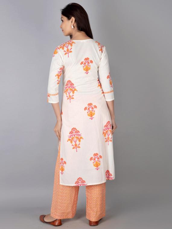 floral  kurta palazzo set - 17649787 -  Standard Image - 1