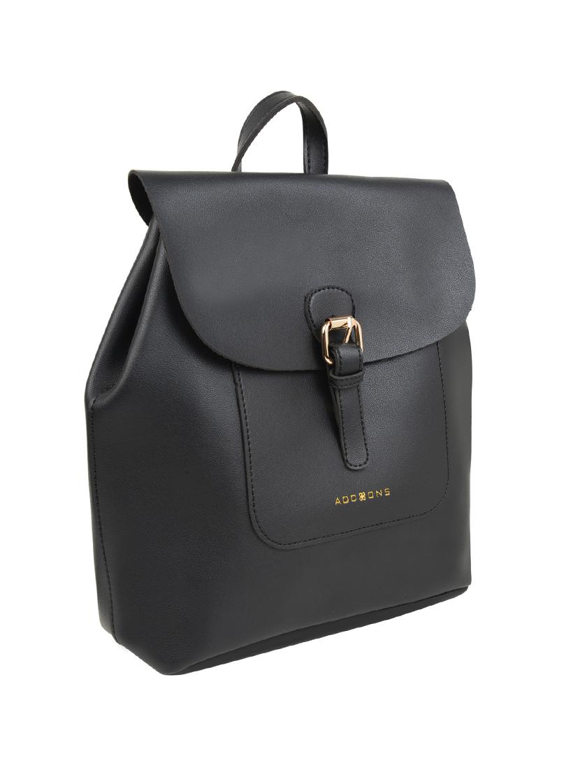 black leatherette (pu) regular backpack - 17651507 - Standard Image - 4