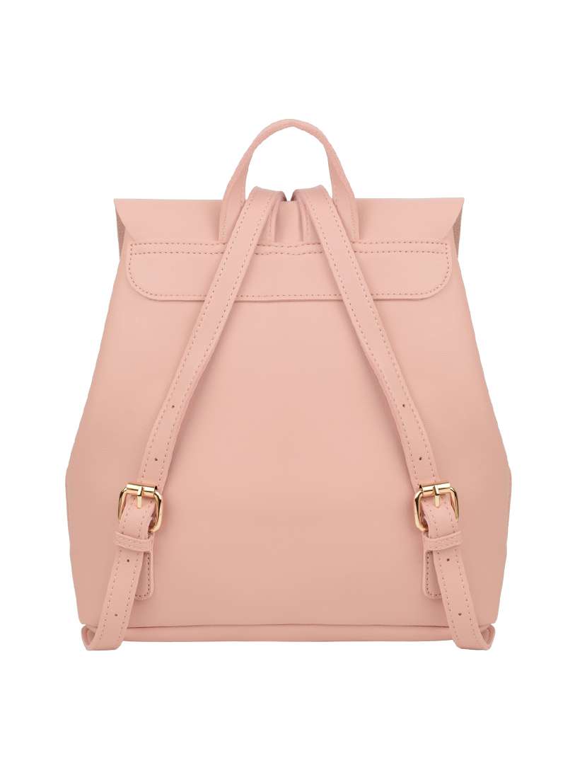 pink leatherette (pu) regular backpack - 17651508 -  Standard Image - 1