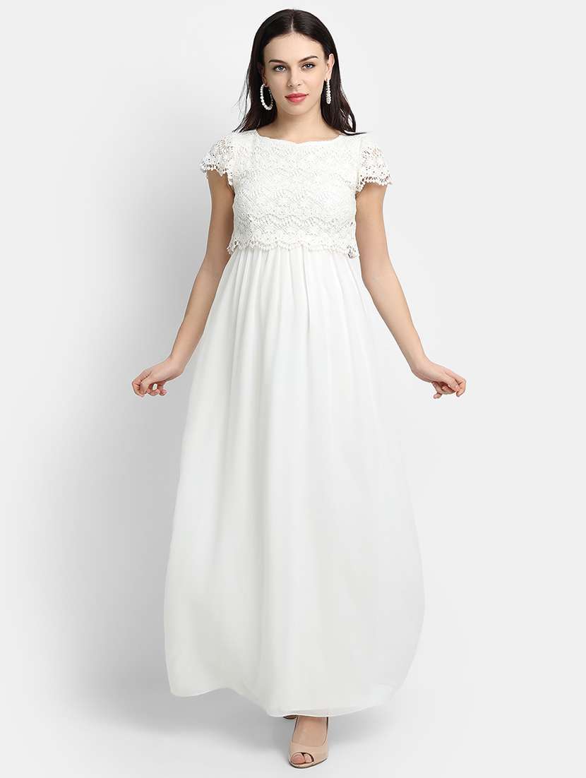 women's fit & flare maxi dress