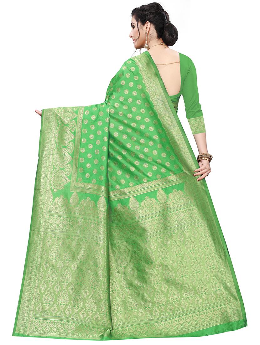 ethnic motifs woven saree - 17651894 -  Standard Image - 1