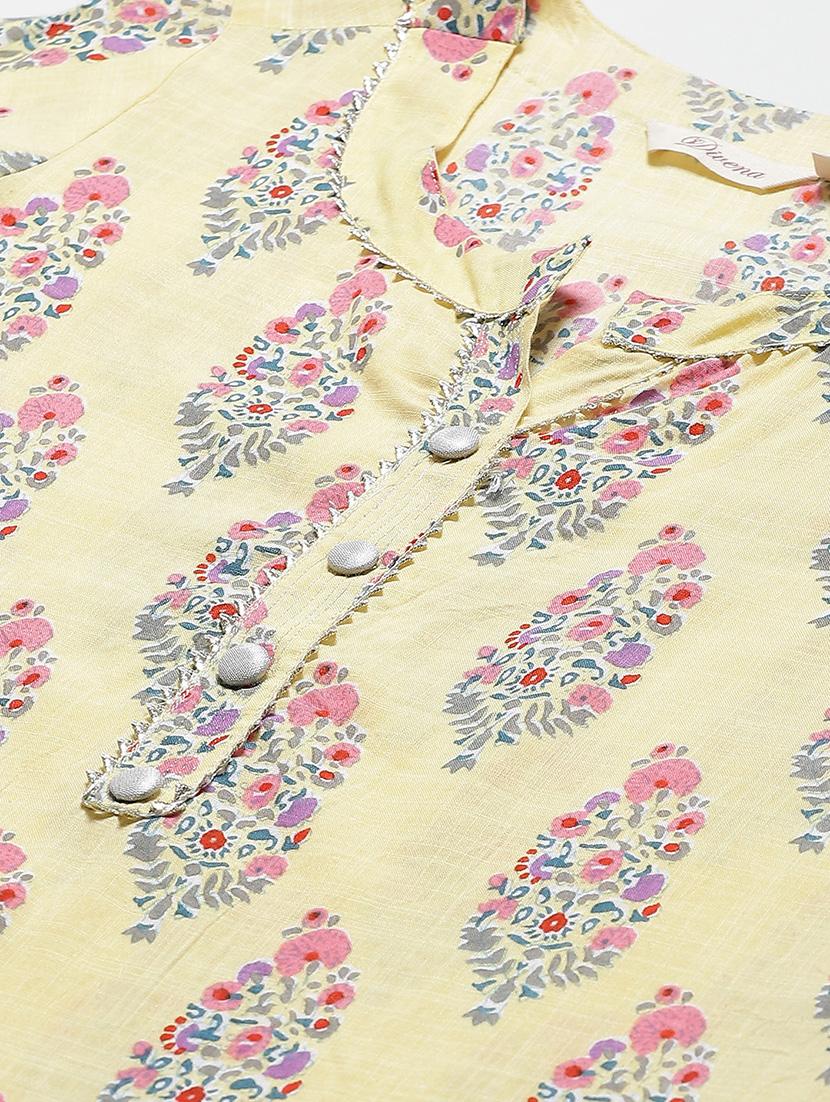 yellow rayon kurta sharara set - 17652249 - Standard Image - 4