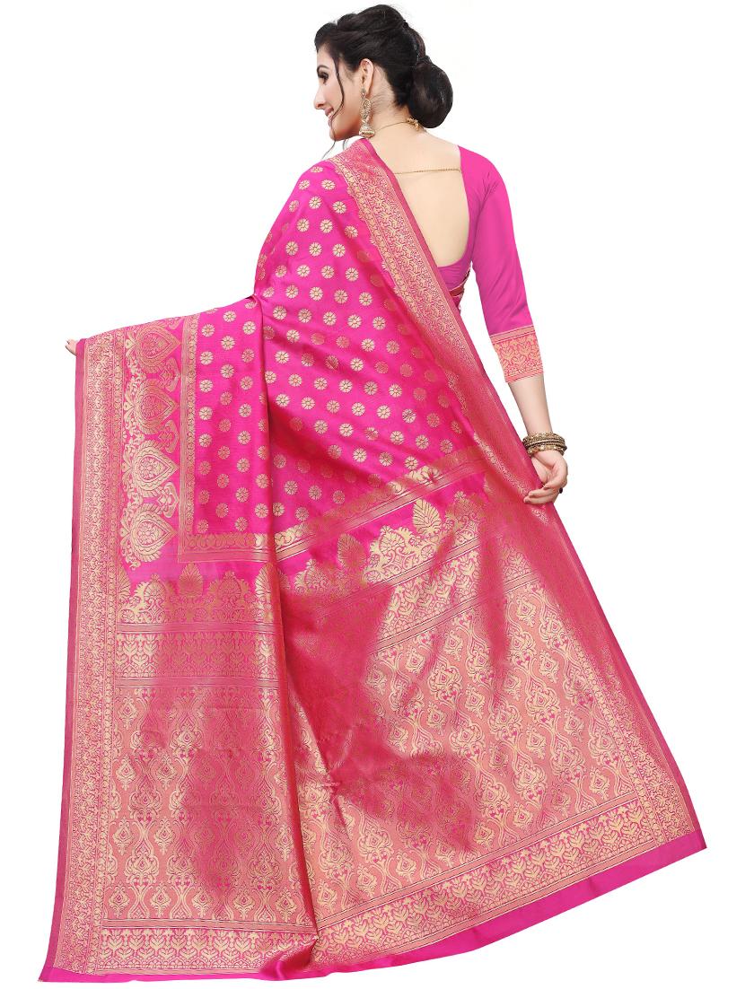 jacquard woven saree - 17652956 - Standard Image - 1
