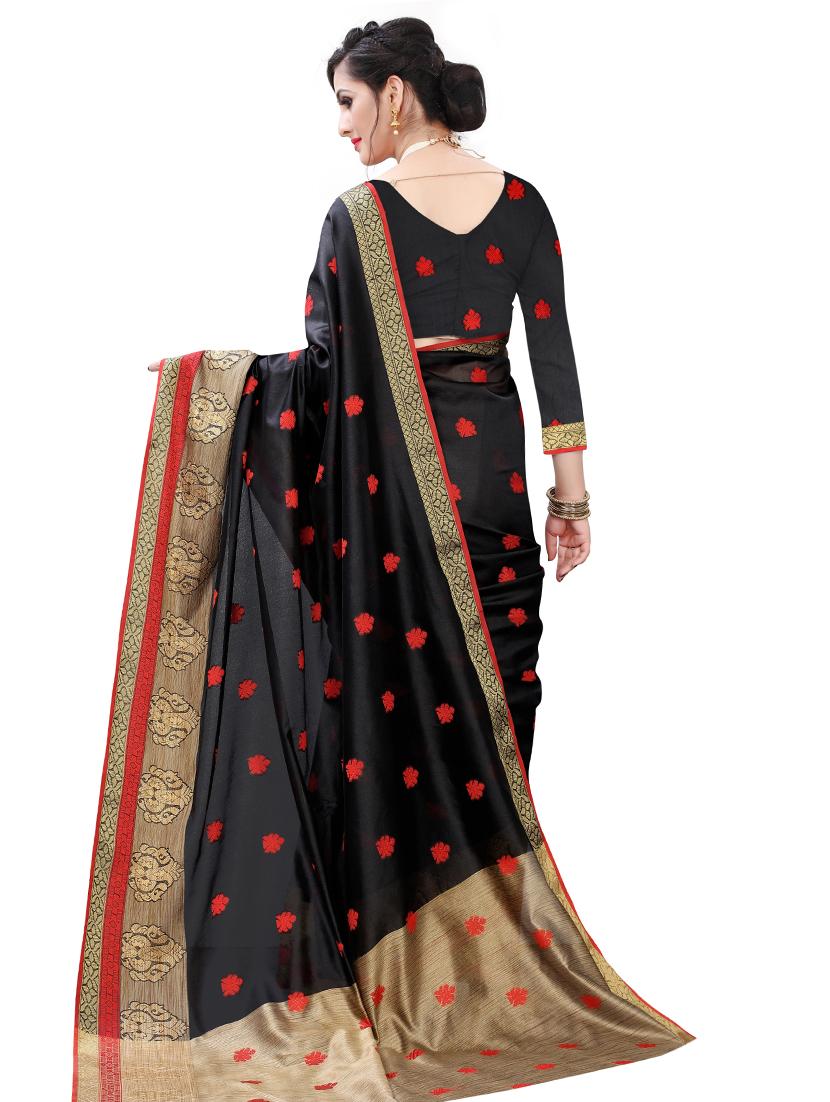 ethnic motifs woven saree - 17653092 - Standard Image - 1
