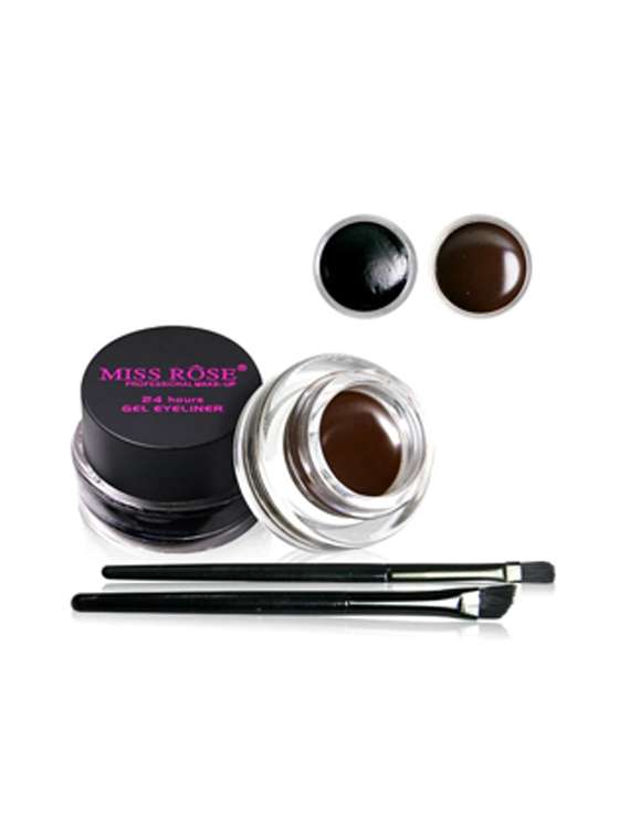 miss rose 2in1 gel eyeliner (black and brown)