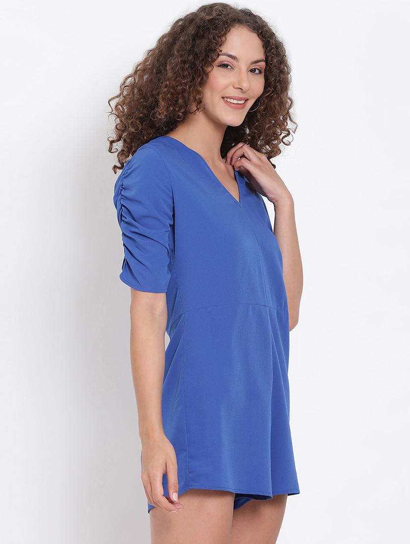 v-neck solid romper  - 17655706 -  Standard Image - 1