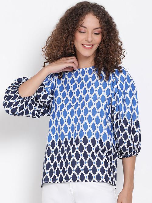 women's straight round neck top - 17655720 -  Standard Image - 0