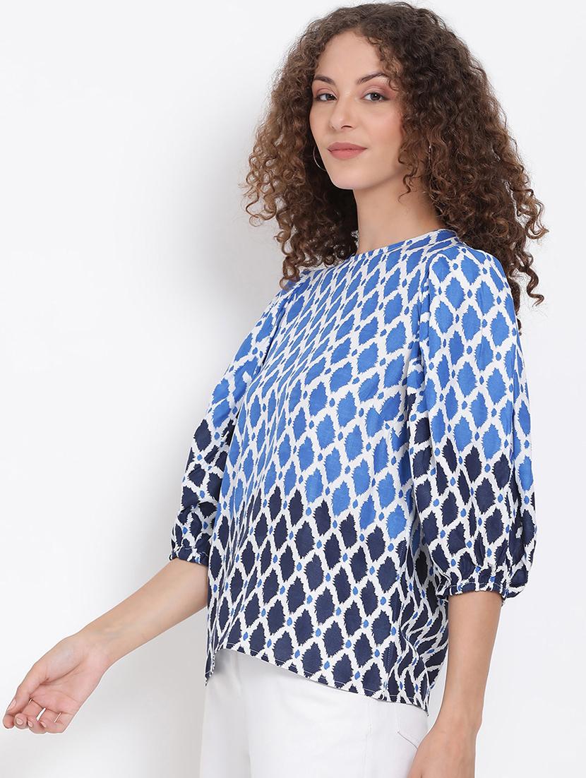 women's straight round neck top - 17655720 -  Standard Image - 1