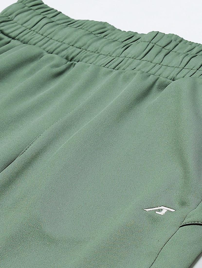 high rise ankle solid track pants - 17655773 - Standard Image - 4