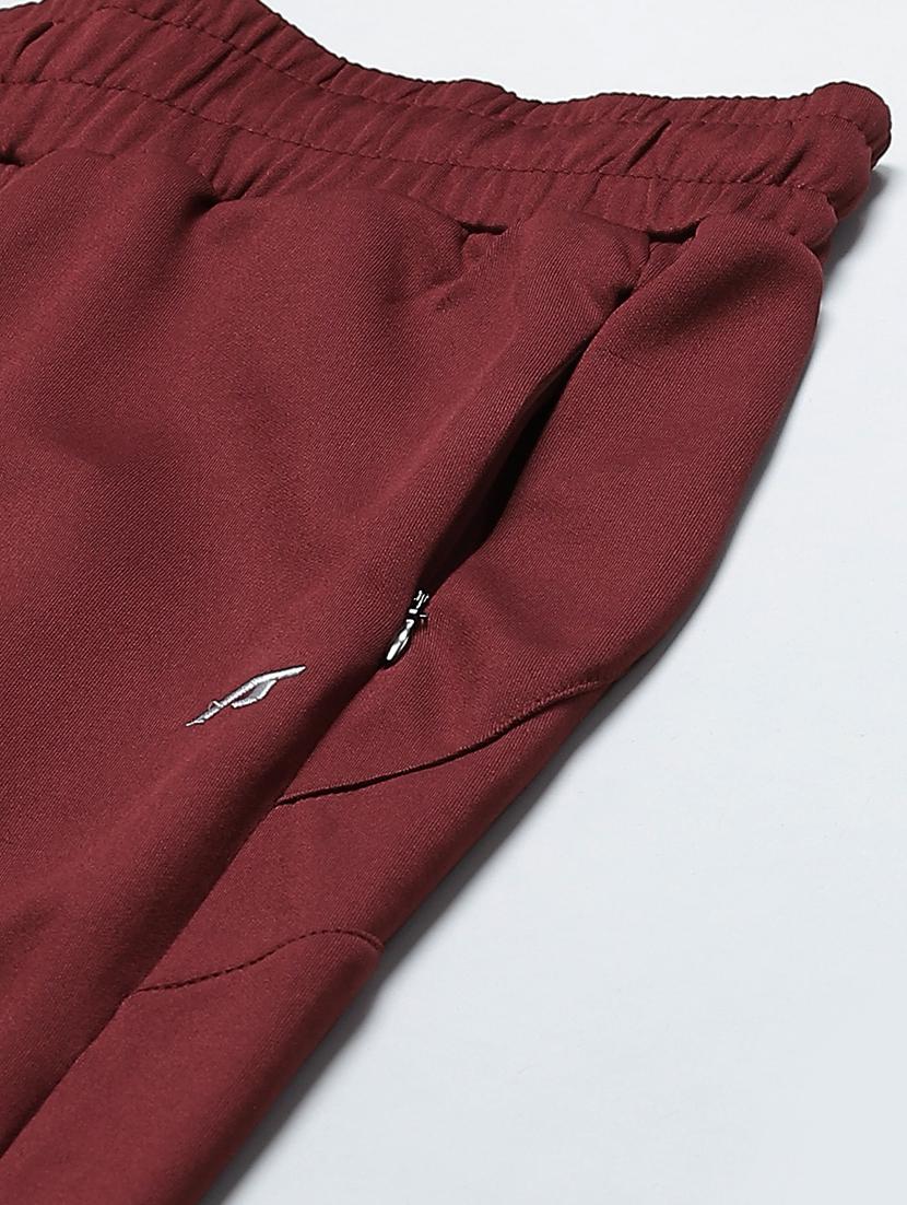 high rise ankle solid track pants - 17655774 - Standard Image - 4