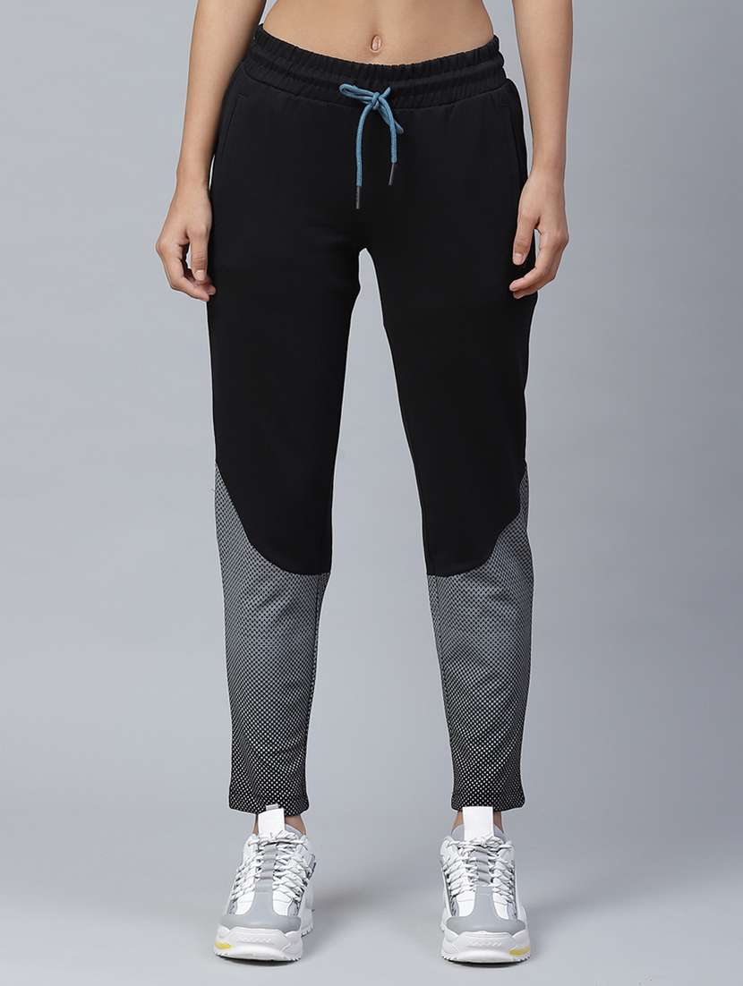high rise color block track pants 