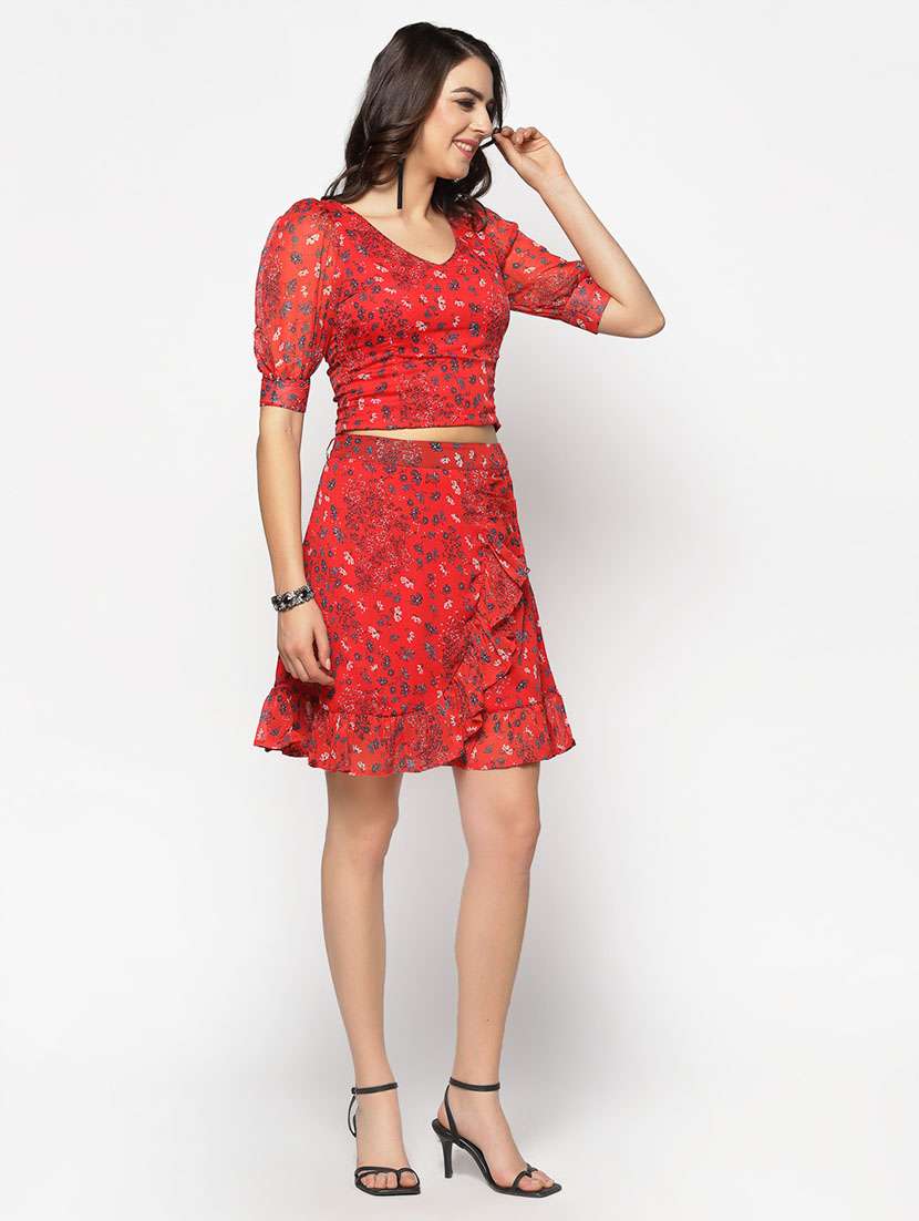 floral top with skirt set  - 17661240 -  Standard Image - 1