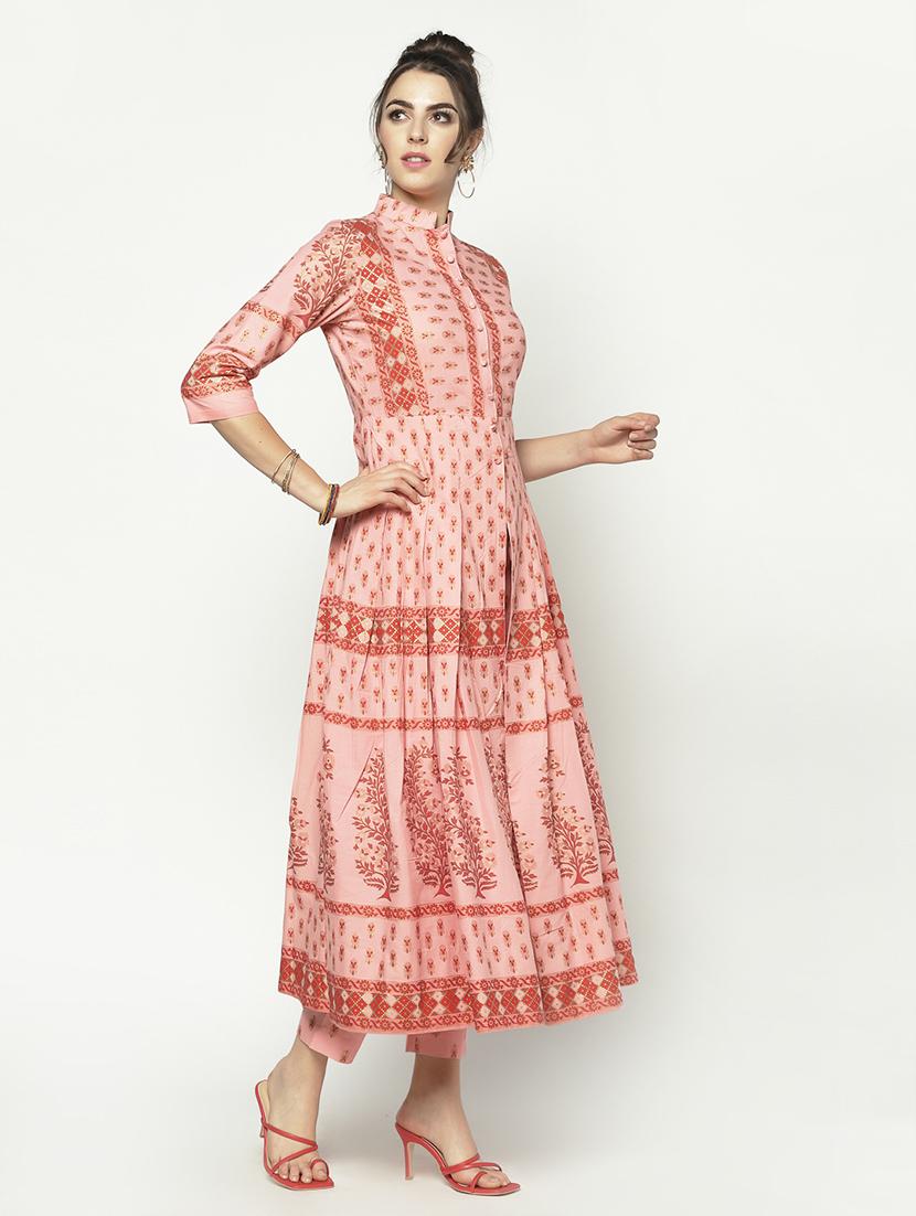 printed kurta pant set - 17661269 -  Standard Image - 1