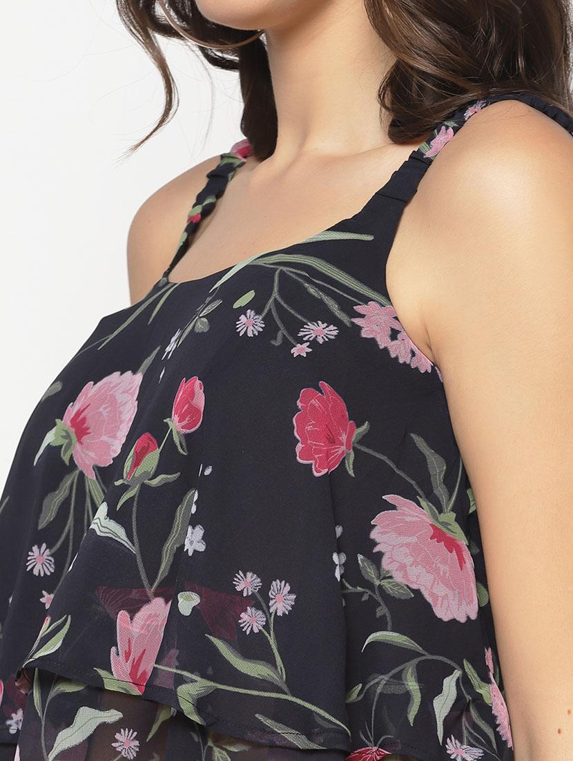 floral a-line top - 17661288 - Standard Image - 4
