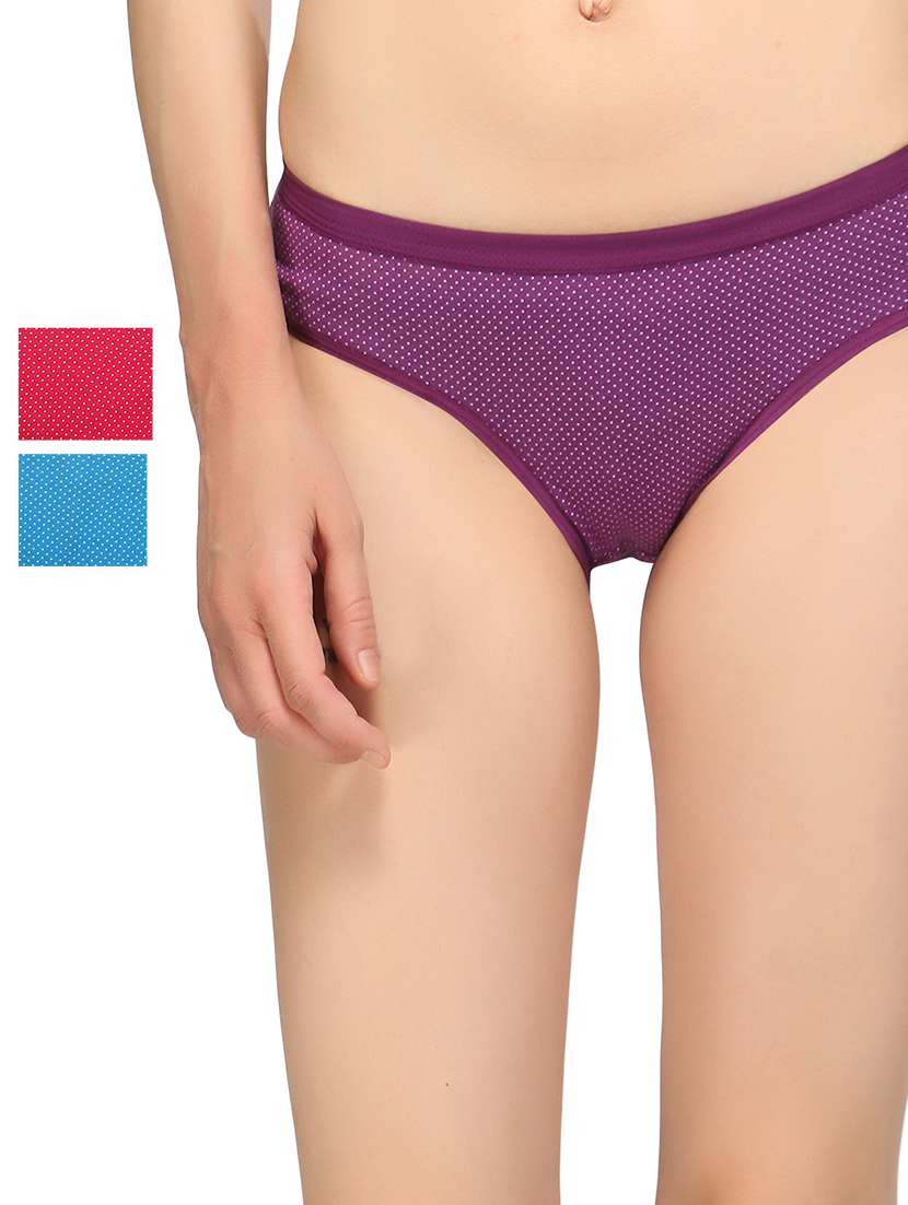 pack of 3 solid hipster panty