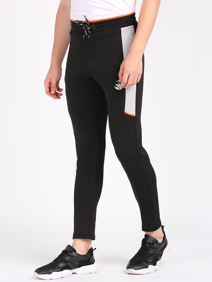 black side striped full length track pant - 17663962 - Standard Image - 1