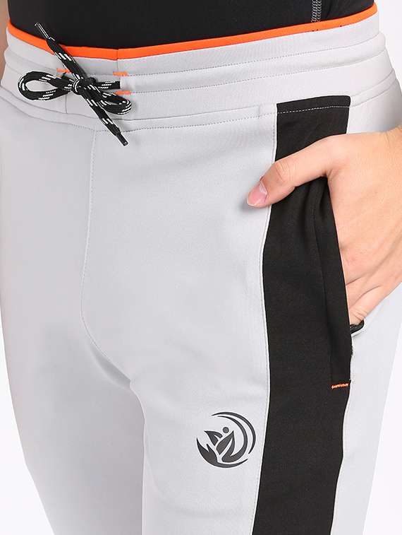 grey side striped full length track pant - 17663963 - Standard Image - 4