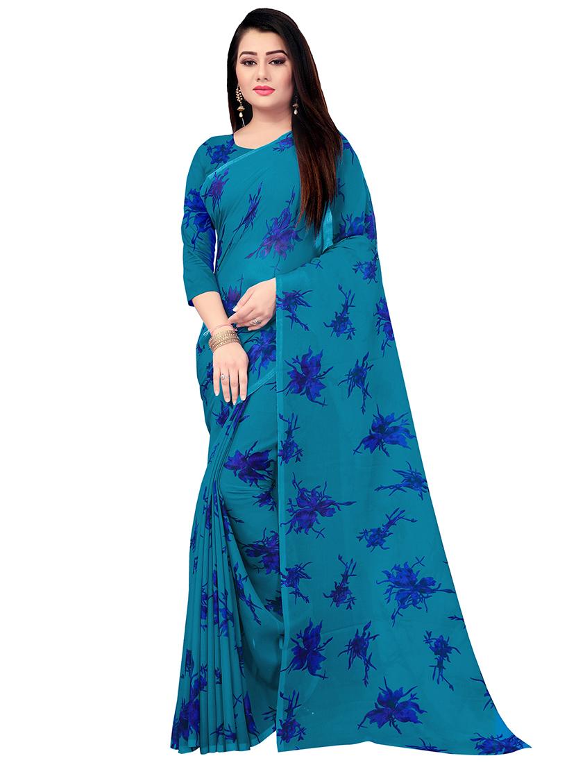 set of 2pcs combos saree with blouse - 17664461 - Standard Image - 1