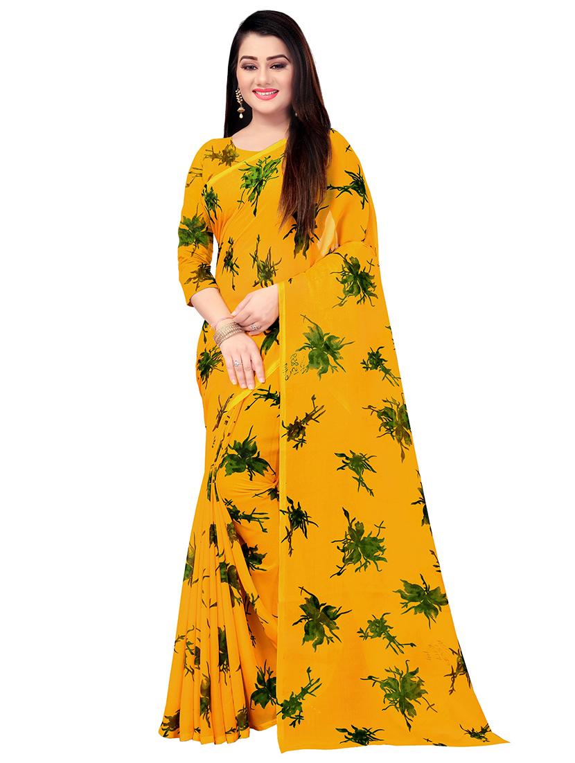 set of 2pcs combos saree with blouse - 17664477 - Standard Image - 1