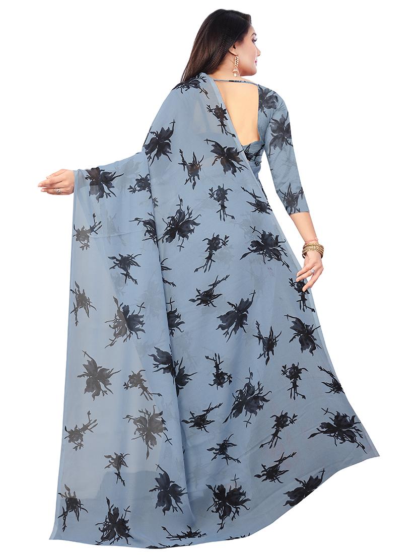 set of 2pcs combos saree with blouse - 17664484 - Standard Image - 4