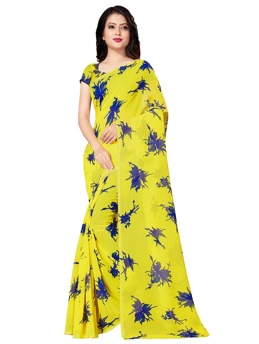 set of 2pcs combos saree with blouse - 17664486 - Standard Image - 1