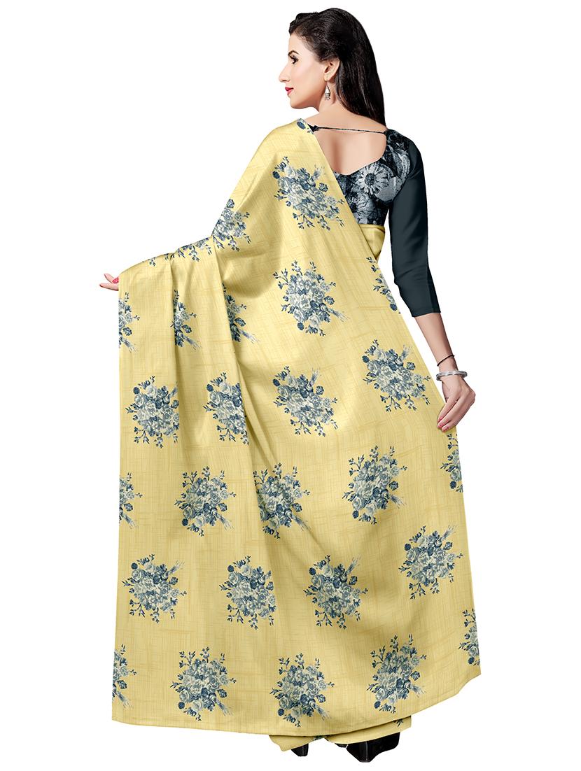 floral printed saree with blouse - 17664497 -  Standard Image - 1