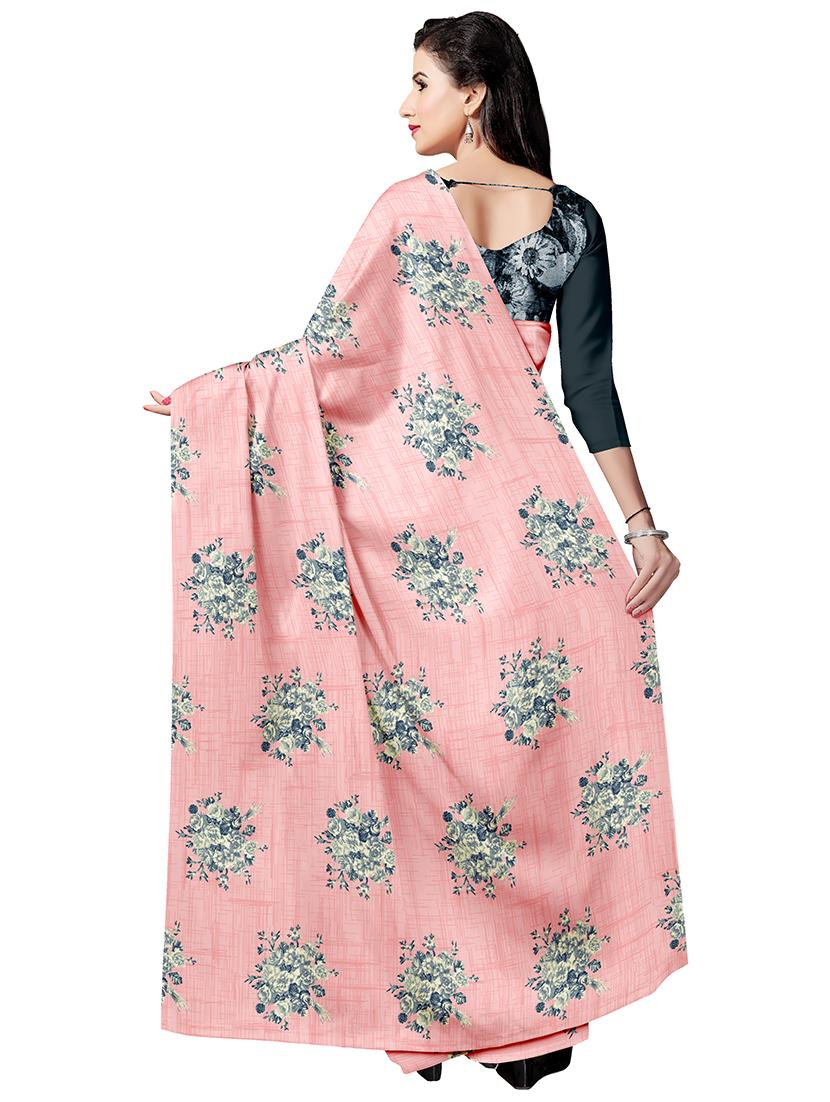 floral printed saree with blouse - 17664499 -  Standard Image - 1