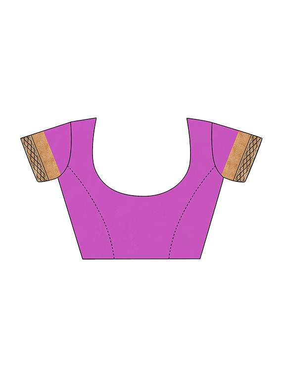 purple georgette embroidered saree with blouse - 17664525 -  Standard Image - 4