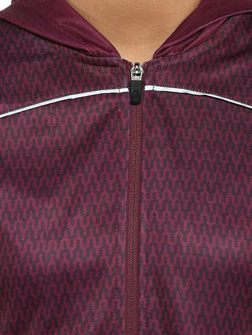 Hooded Neck Printed Jacket - 17664868 -  Standard Image - 4