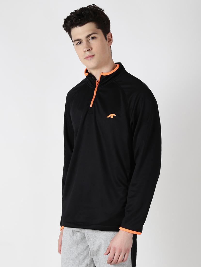 black solid sweatshirt - 17665215 - Standard Image - 1