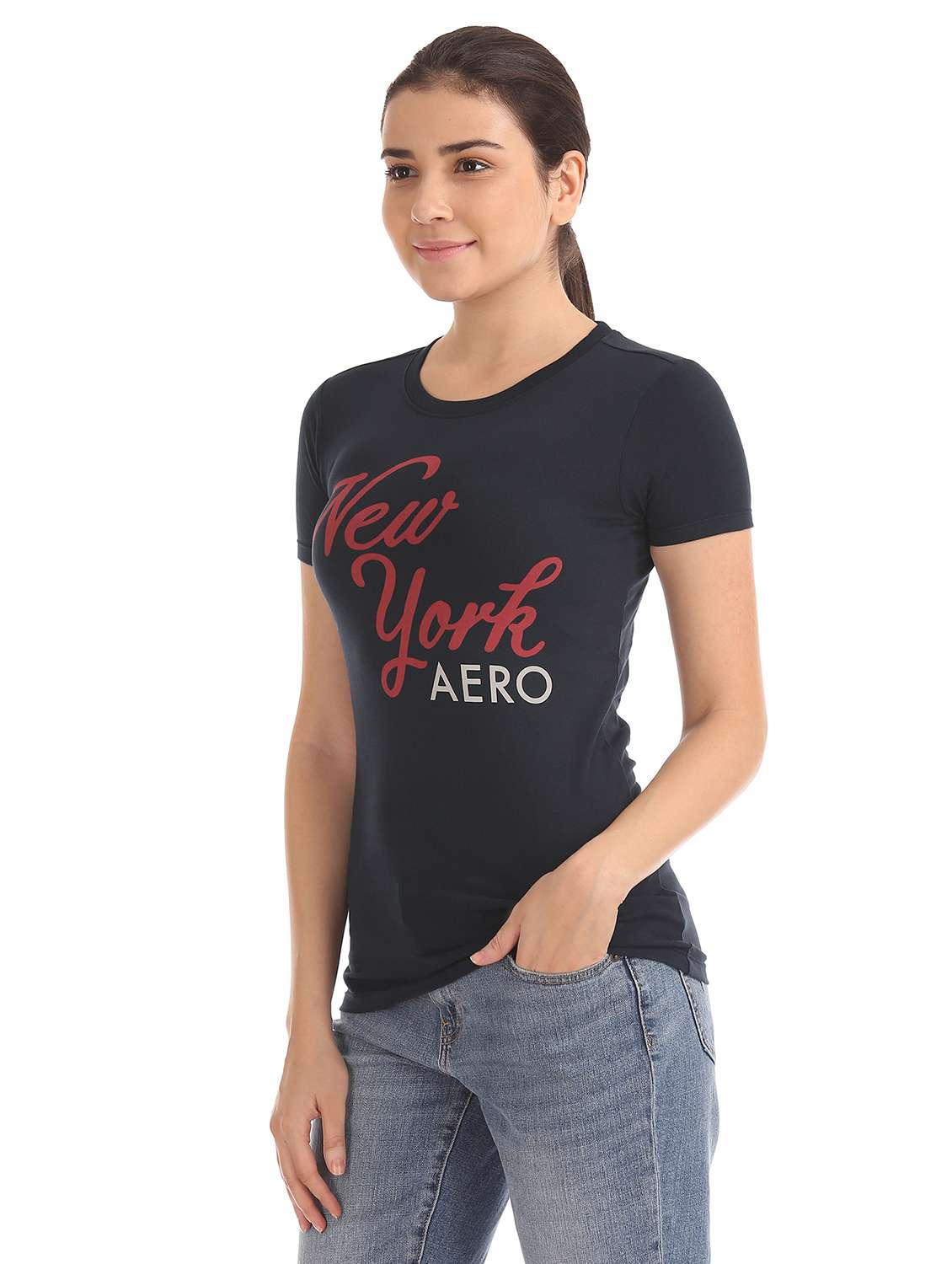 round neck printed tee  - 17665348 -  Standard Image - 1