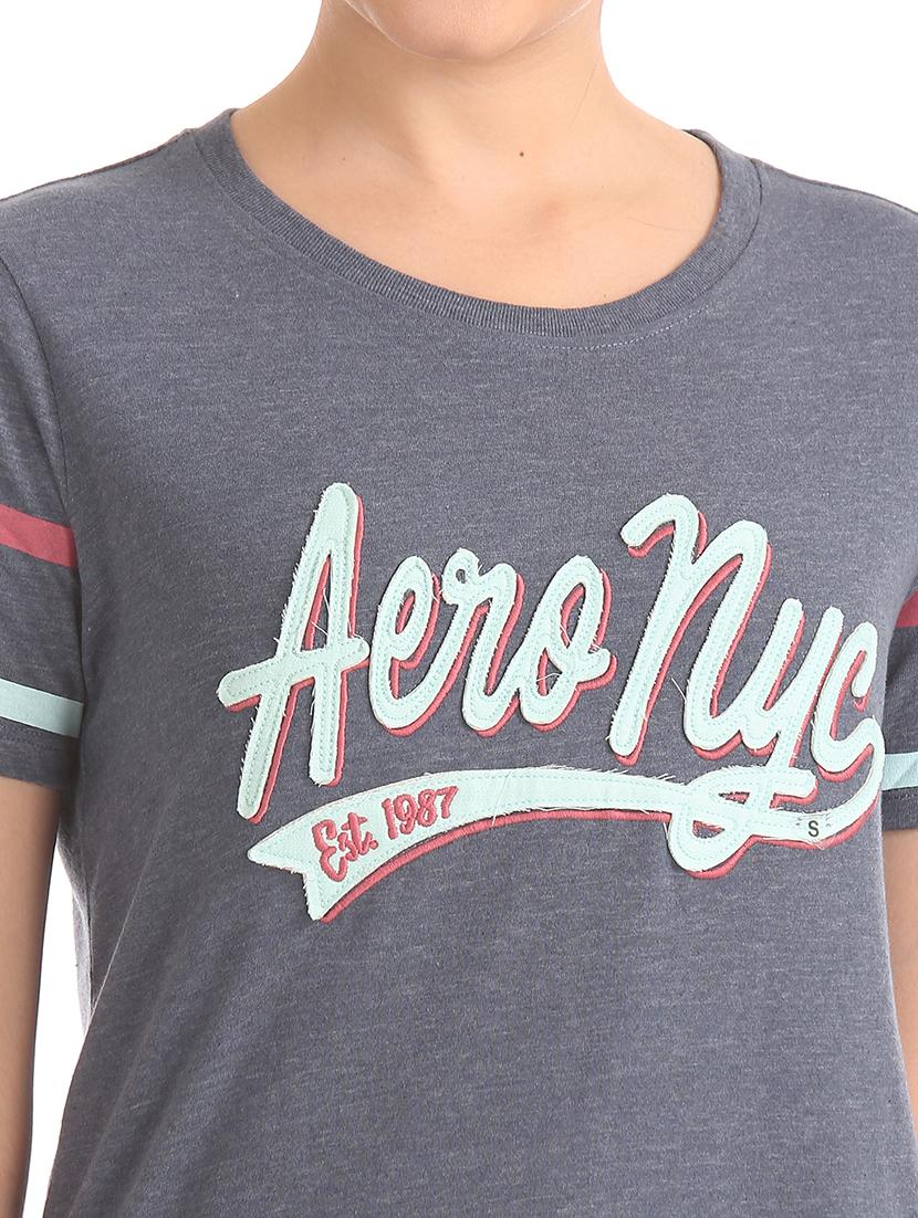 round neck applique patch tee - 17665353 - Standard Image - 4