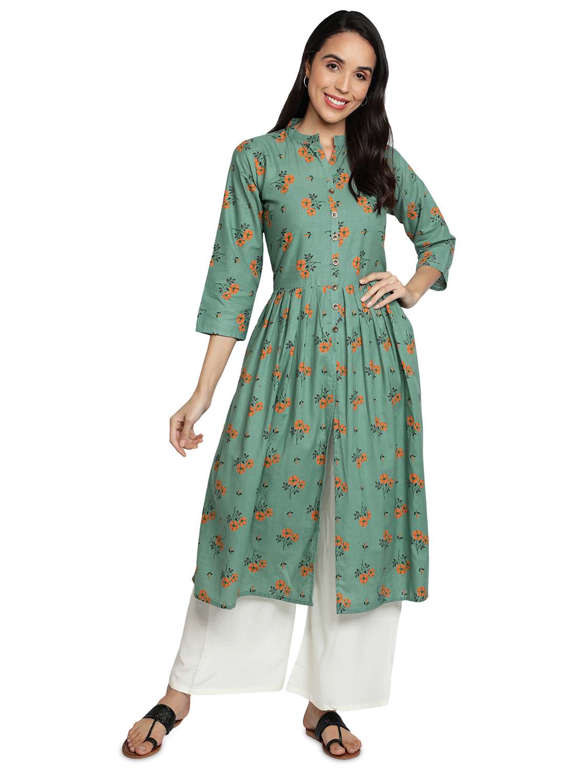 women's front slit kurta