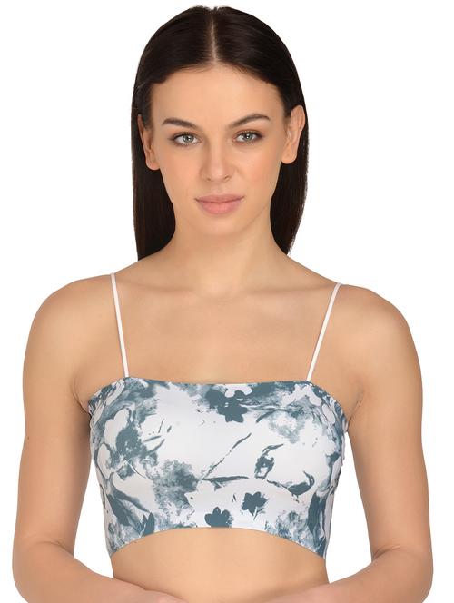 white nylon bralette bra - 17665908 - Standard Image - 0