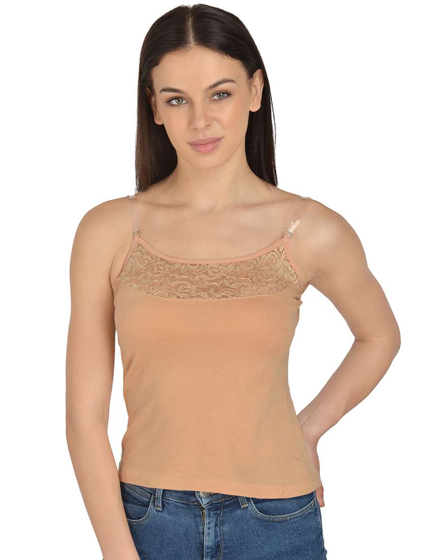 beige cotton camisole