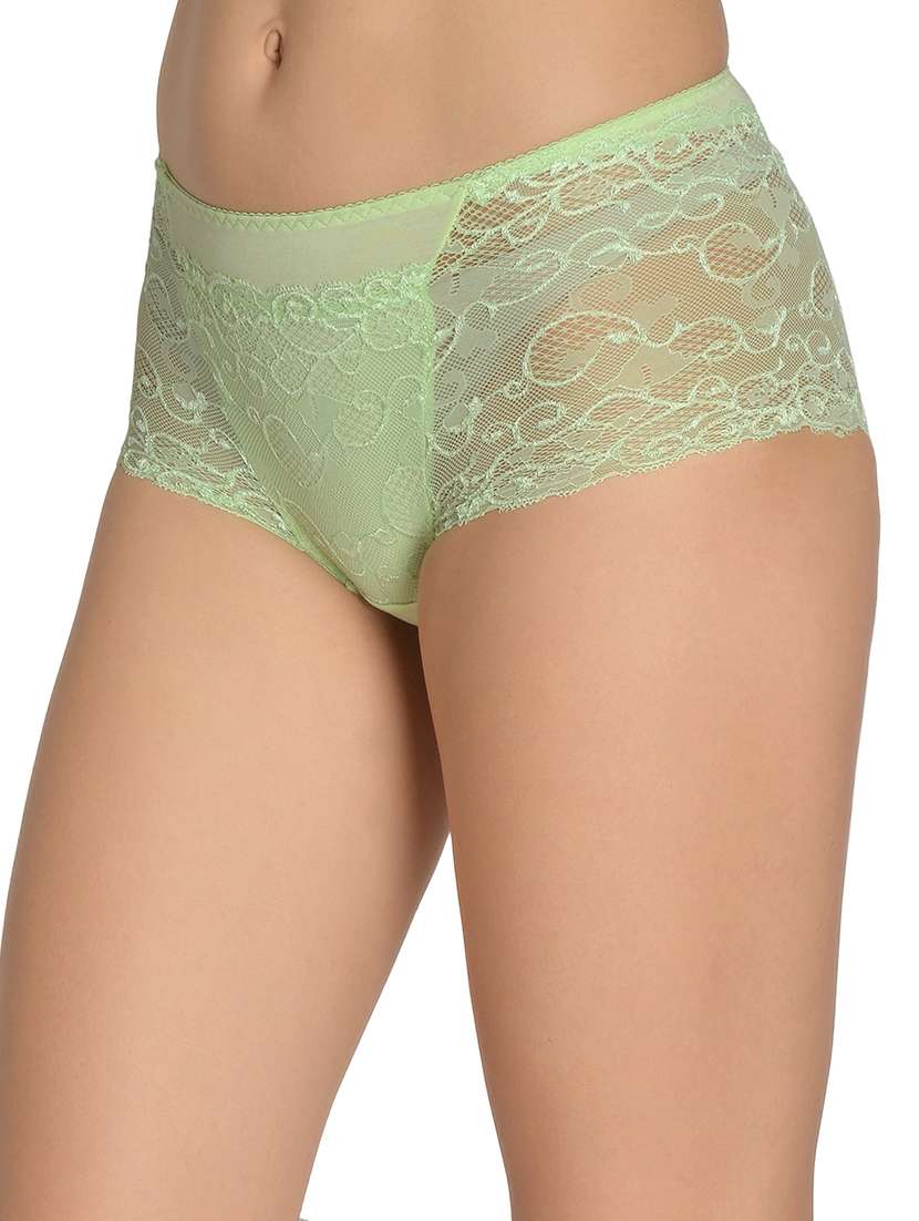 green solid hipster panty - 17666127 -  Standard Image - 1