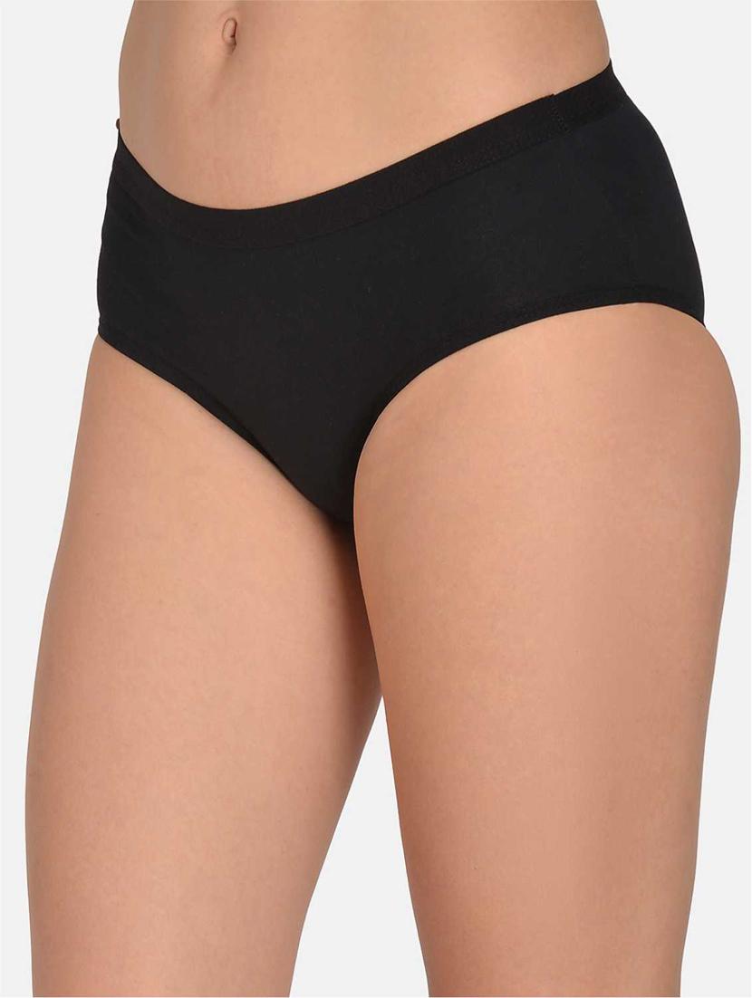 black solid hipster panty - 17666139 - Standard Image - 1