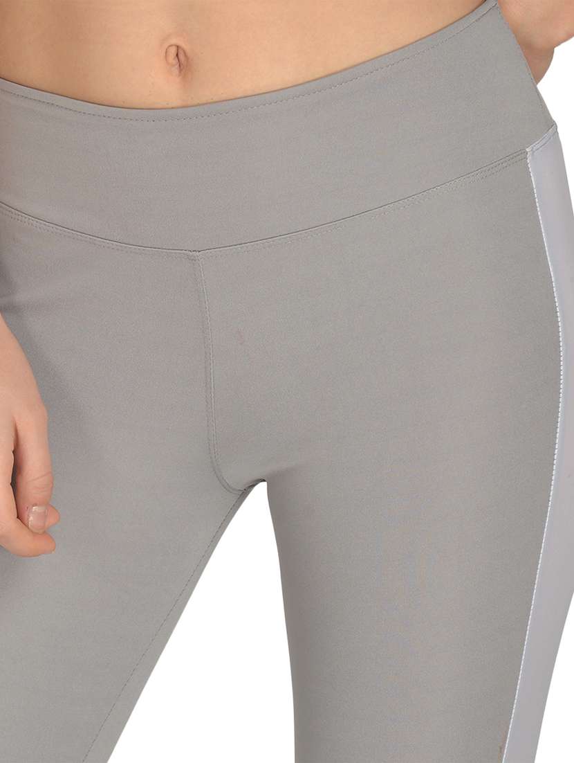 mid rise solid track pant - 17666154 - Standard Image - 4