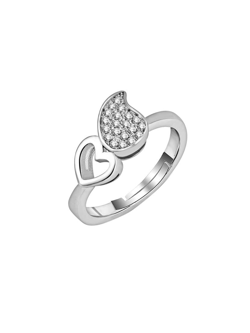 silver metal finger  ring