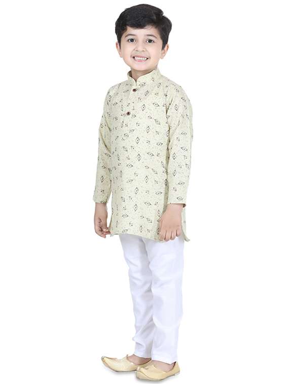 printed kurta pyjama set  - 17667904 -  Standard Image - 1