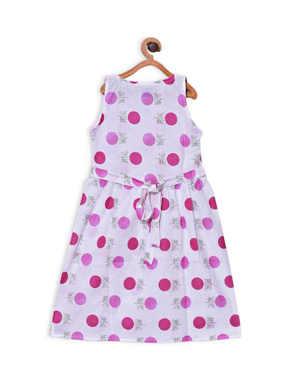 girls round neck sleeveless frock - 17668138 -  Standard Image - 1