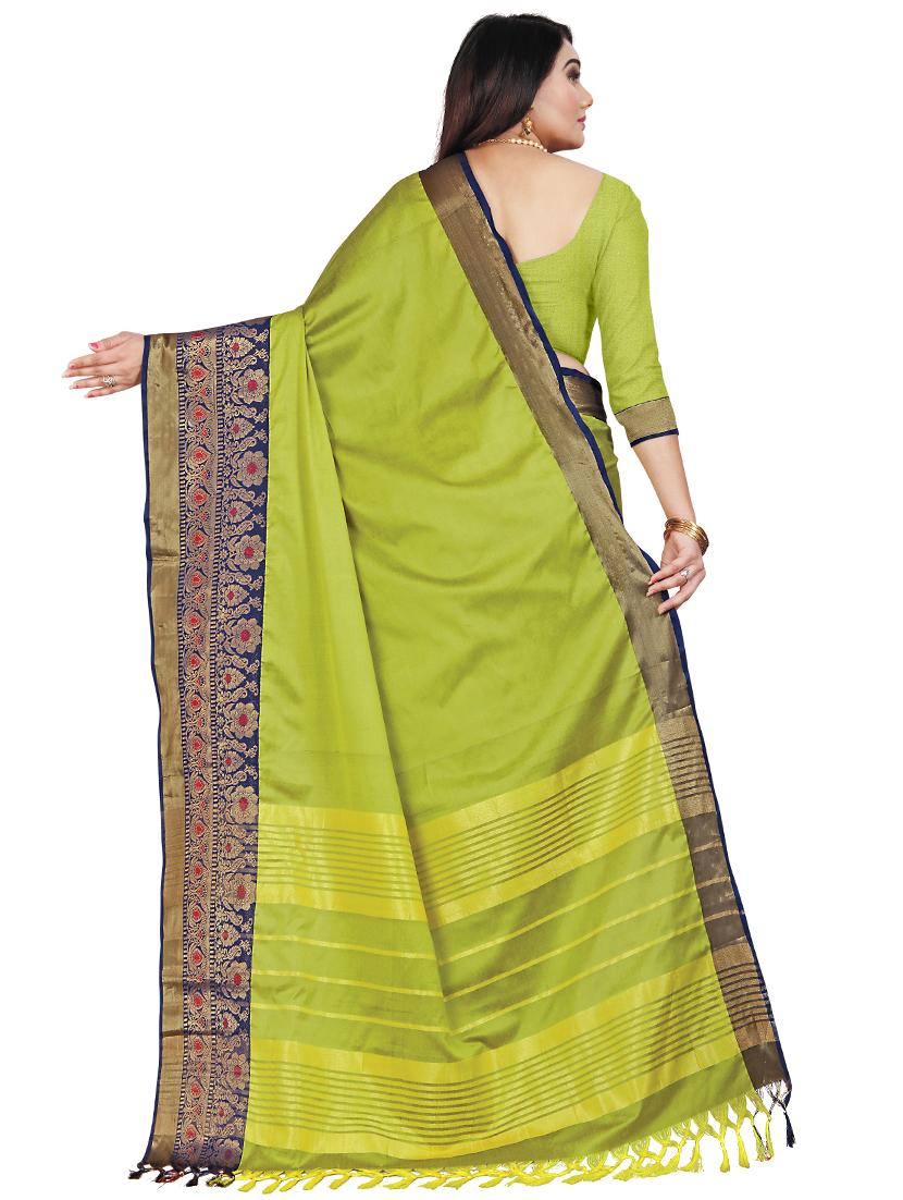 jacquard handloom saree with blouse - 17668317 -  Standard Image - 1
