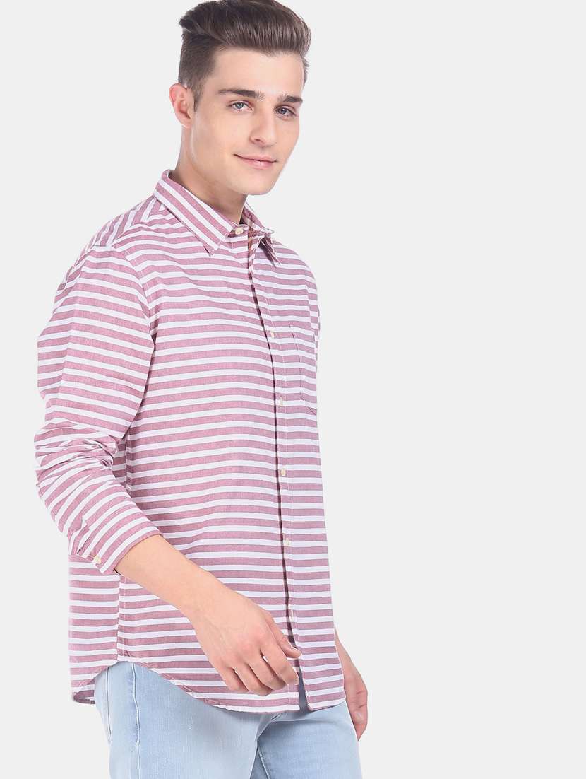 pink striped casual shirt - 17668518 -  Standard Image - 1