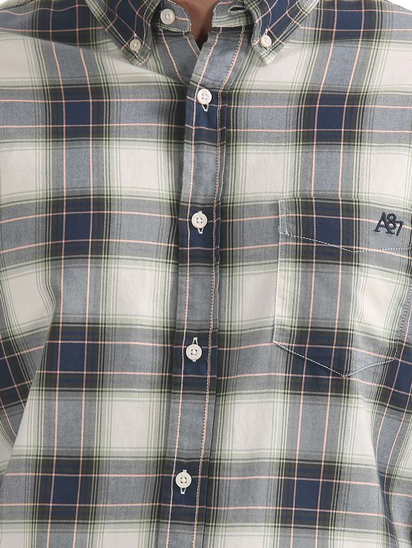 multi colored checkered casual shirt - 17668523 - Standard Image - 4